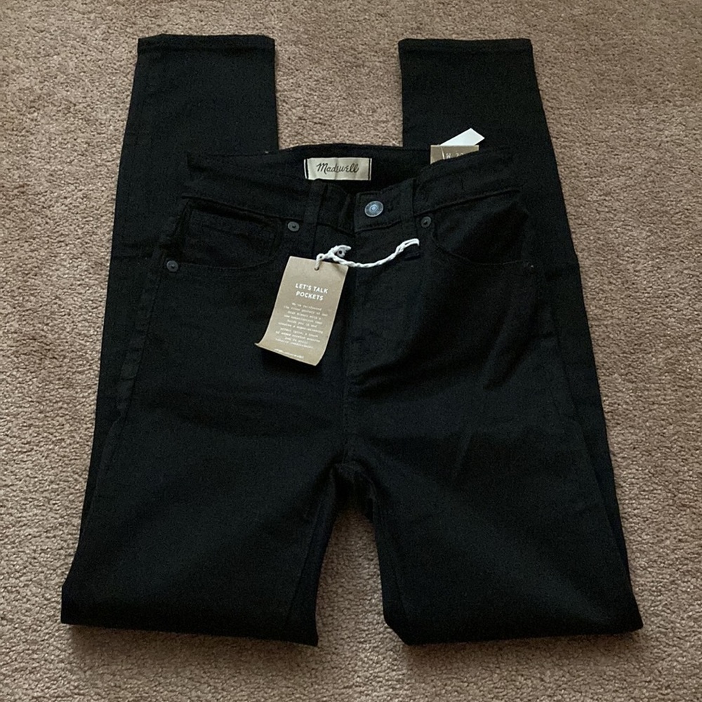 NWT Madewell Black Skinny Jeans Size 23